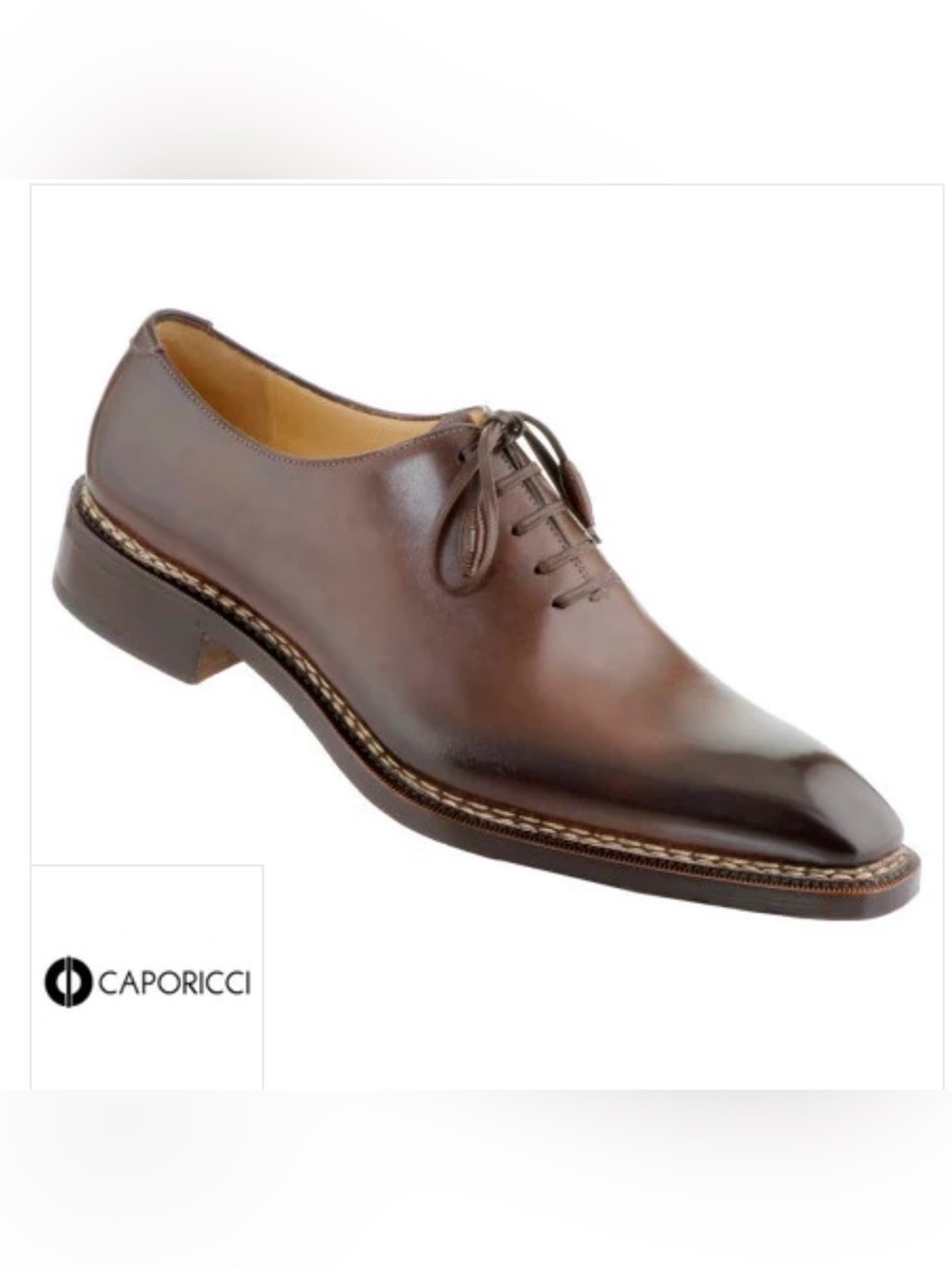 Caporicci 1400 Norwegian Stitch Oxfords Dark Brown
